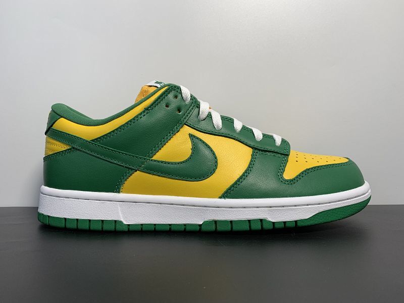 【CA50BA】Nike Dunk Low SP "Brazil"巴西 鞋身采用绿色勾勒  货号：CU1727-700