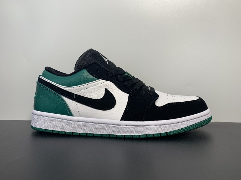 Air Jordan 1 Low “Mystic Green” 低帮白墨绿黑脚趾 货号：553558-113 尺码:36-46