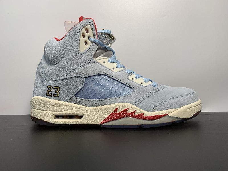 【DA50BA】aj5冰蓝 尺码：40-47.5 Air Jordan 5 Retro x TROPHY ROOM AJ5 冰蓝 篮球鞋 CI1899-400