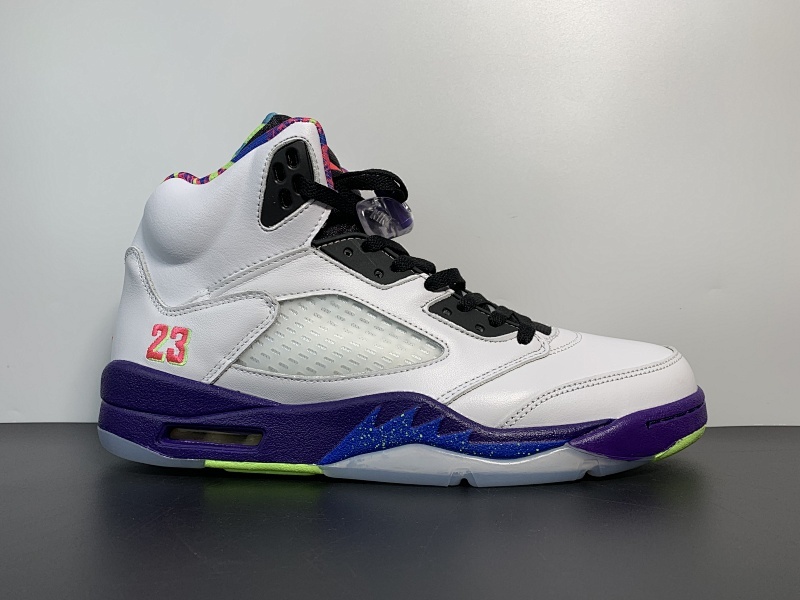 【DA00BA】公司级 乔丹 AJ5 白紫色 #鸳鸯 货号：DB3335-100 Air Jordan 5 “Alternate Bel-Air”新鲜王子   尺码：40-47.5