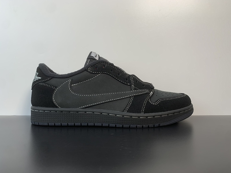 顶级纯原，原盒配件齐！ Air Jordan 1 Travis Scott 5.0全黑货号DM7866-001尺码36-47.5
