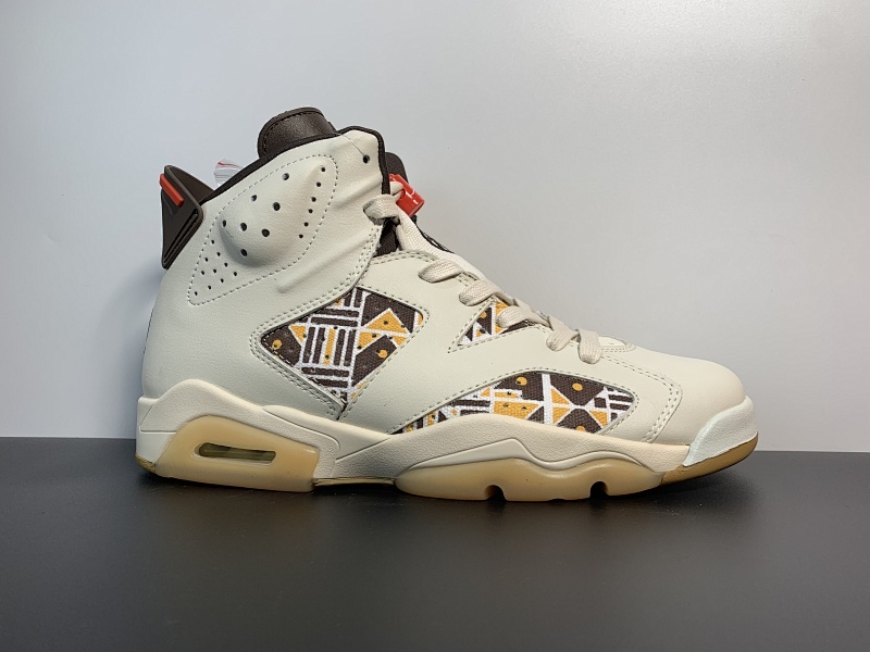 乔丹6代Air Jordan 6“ Quai 54”   乔6高帮 卡其棕/卡其紫货号：CZ4152-100 尺码：40-47.5