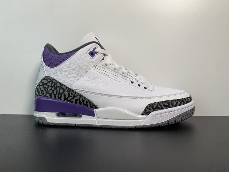 Air Jordan 3 Retro "Dark lris" 白紫 货号：CT8532-105 尺码：40 40.5 41 42 42.5 43 44 44.5 45 46 47.5