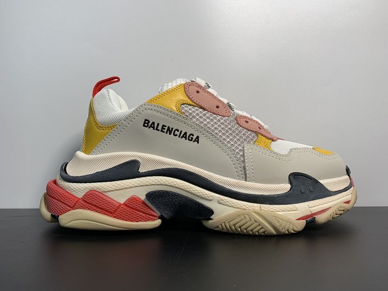 【DA00BA】巴黎世家老爹鞋黑粉黄  码数：35 36 37 38 39 40 41 42 43 44 45 524038