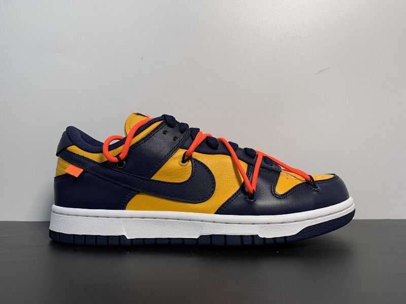 【DB50BA】ow联名sb黑黄 Nike off white Dunk low ow联名 黑黄 绑带 CT0856-700 尺码：36-46