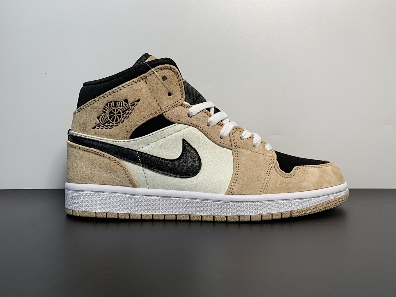 【BA40BA】Air Jordan 1 Mid WMNS“ Barely Orange” 配色，奶茶色 货号： BQ6472-800 尺码：36-46