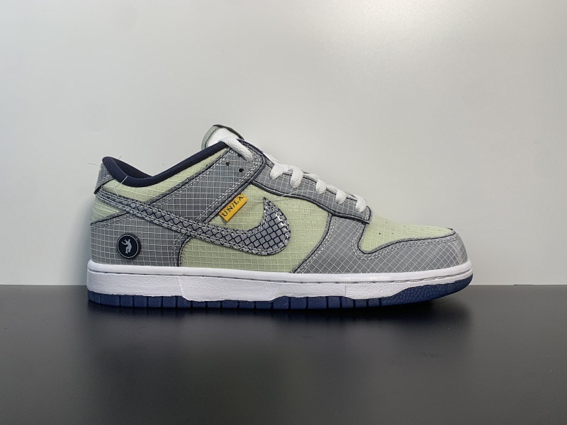Dunk缝线灰绿 尺码：36-46 Union LA x Nike Dunk Low 灰绿缝线 联名休闲板鞋 DJ9649-401