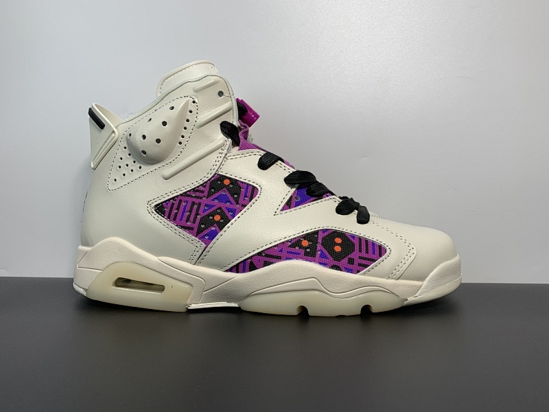 aj6白紫街球，Air Jordan 6 Retro Quai54 aj6法国街球白紫 尺码：40-47.5 货号：CZ4152-101