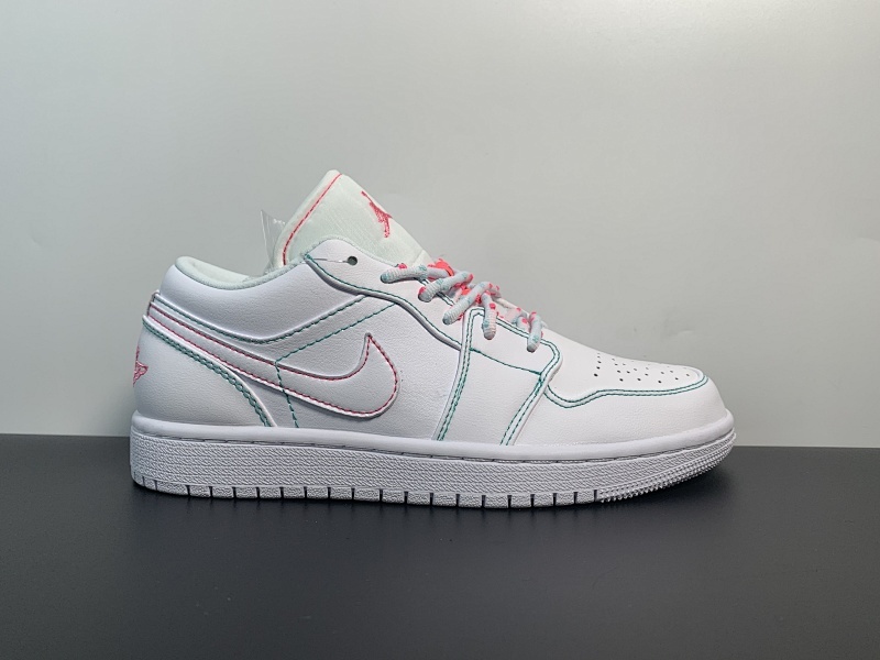 货号：554723-101 Air Jordan 1 Low Shadow AJ1 乔1桃红线 低帮文化休闲运动板鞋