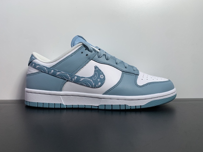 Nk Dunk Low "Green/blue paisley" 蓝绿色佩斯利 SB扣碎篮板 货号 DH4401-101  号码：36-46