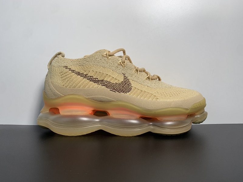 NK Air Max Scorpion fk "triple black"小麦色全掌气垫潮流复古休闲慢跑鞋 #原盒原配 独家开发 #原底大气垫 回弹反馈充足 尺码：35.5 ～47.5