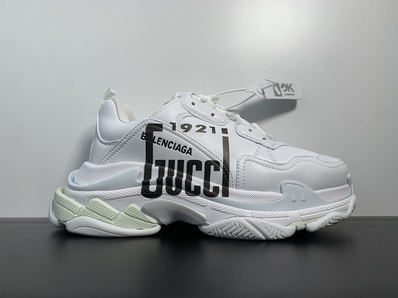 巴黎古驰联名尺码：35-46。Balenciaga Triple S x GUCCI 巴黎世家 triples 古驰 联名款 老爹鞋