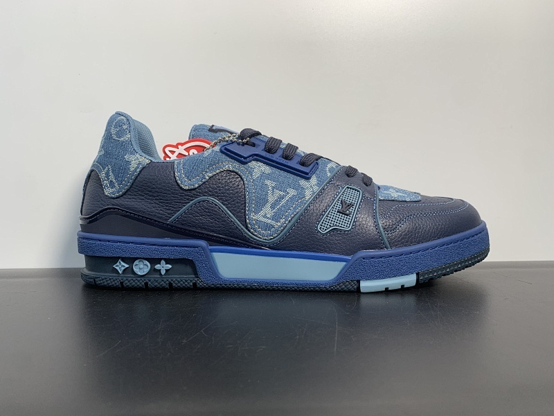 lv纯原品质 驴牌  复古休闲 nigo联名款 蓝色板鞋 size 38-45 偏大1码