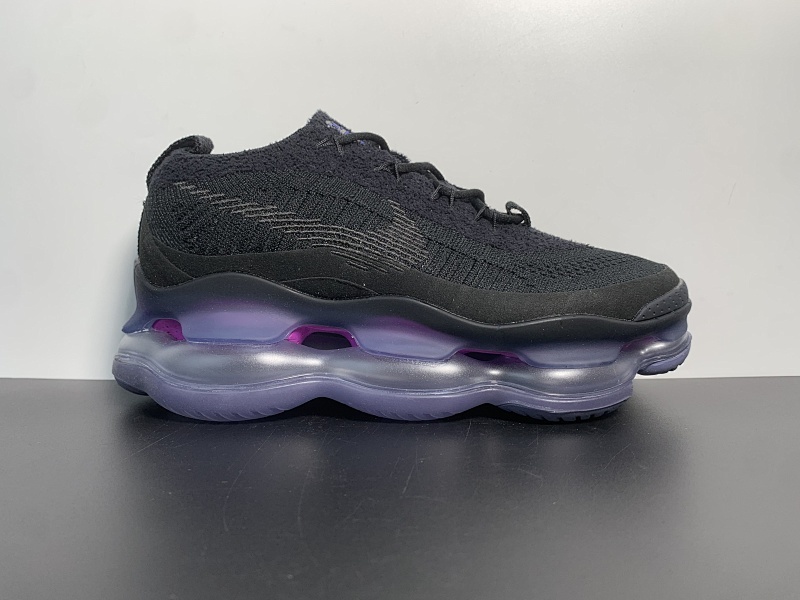 NK Air Max Scorpion fk "triple black"黑紫全掌气垫潮流复古休闲慢跑鞋 #原盒原配 独家开发 #原底大气垫 回弹反馈充足 尺码：35.5 ～47.5