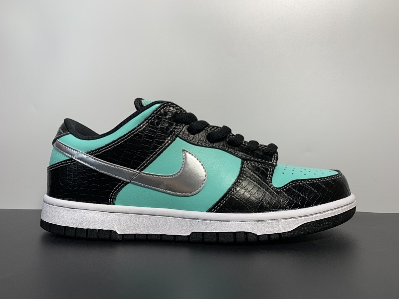 原厂 美国西海岸潮牌联名 Diamond Supply Co. X NK SB Dunk Low Pro“Tiffany”OG扣篮系列运动板鞋黑蒂芙尼 黑钻石 304292-402尺码36-46