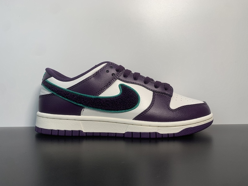 Nike Dunk Low “Chenille Swoosh” 雪尼尔 货号：DQ7683-100 尺码36-46
