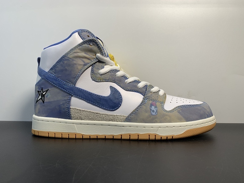 Carpet Company x Nk SB Dunk High SB 白蓝地毯 刮刮乐 高帮板鞋 CV1677-100尺码：36～47.5