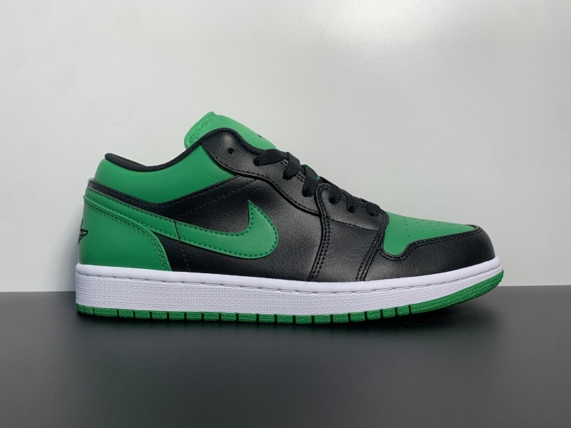 神版 Air Jordan 1 低帮 黑绿，支持放货 一件代发！553558 065 原厂工艺 原厂成型技术 原厂折边 品控 价格 绝对炸翻市场欢迎比价 尺码：36-47.5 全码出货