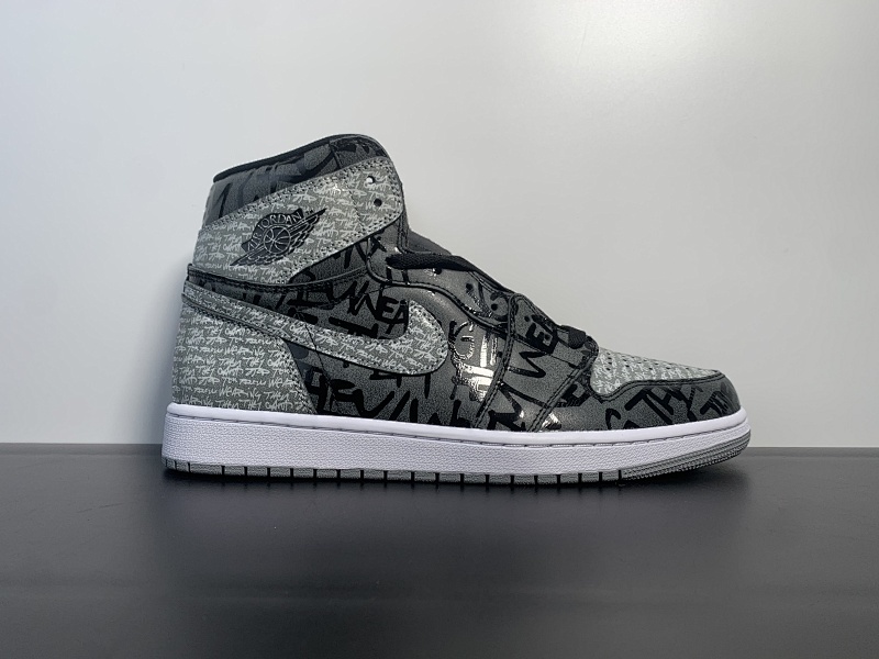 aj1新黑灰禁穿 Air Jordan 1 High OG "Rebellionaire”乔1黑灰 叛乱者 555088-036