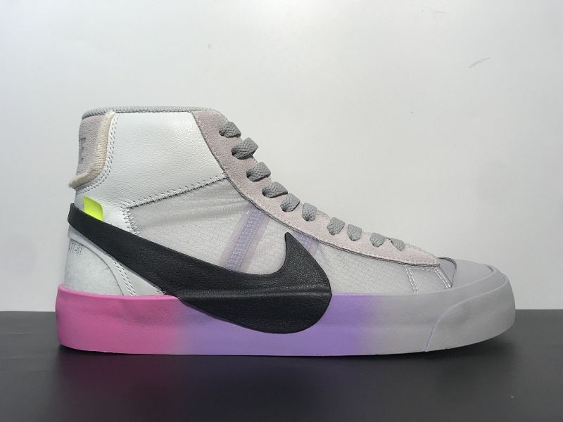 【DB00BB】Off White x Blazer Mid  OW联名开拓 货号：AA3832-002 Size：36 -46者彩虹