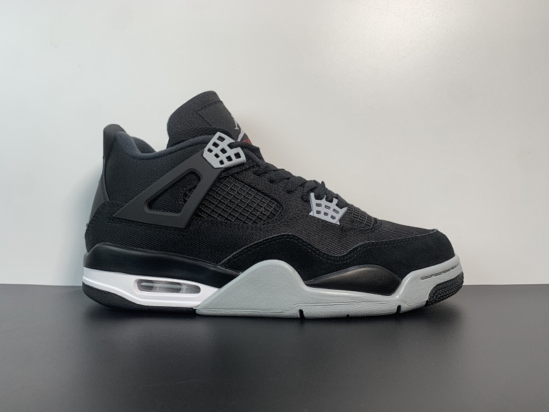 Air Jordan 4 Retro "Olive Canvas" AJ4 乔4黑灰牛仔 DH7138-006 尺码：40 40.5 41 42 42.5 43 44 44.5 45 46 47.5