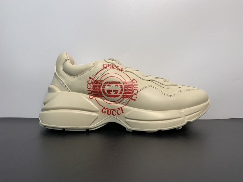 【DA80BV】Gucci/古驰 Rhyton Vintage Trainer Sneaker 联名款老爹鞋/印花款 原装意大利进口 里外全皮 全套包装 全头层顶级软牛皮  尺码：35-45