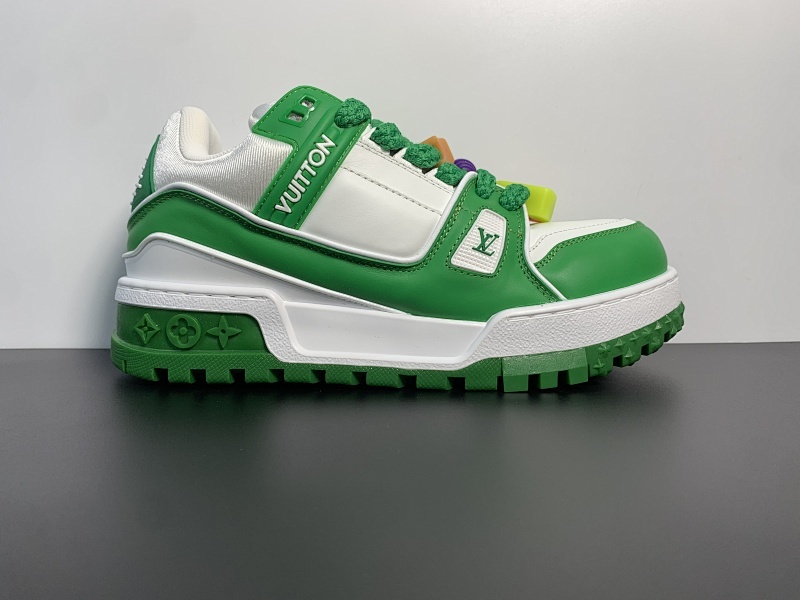 Louis Vuitton LV 路易威登 Trainer Maxi 胖丁 白绿 尺码：36-45