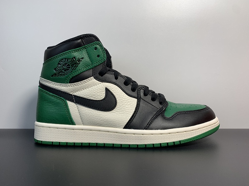 Air Jordan 1 “Pine Green”货号：555088-302 乔1黑绿脚趾 尺码：36-46