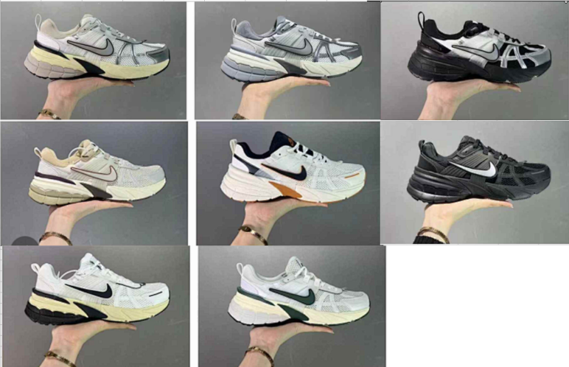 耐克Nike Wmns V2K Runtekk Low"White/Black"复古潮系列未来复古老爹风百搭休闲运动慢跑鞋“白黑”货号：FD0736-102 尺码：36-45