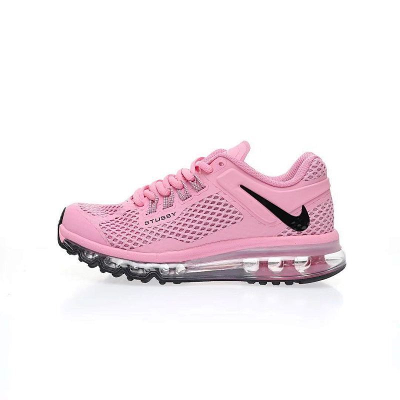 斯图西/Stussy x 耐克 Nike Air Max 2013"Psychic Pink"大气垫系列全掌大气垫运动百搭慢跑鞋  颜色：“芭比粉黑倒钩”货号：DR2601-600 尺码：36-40