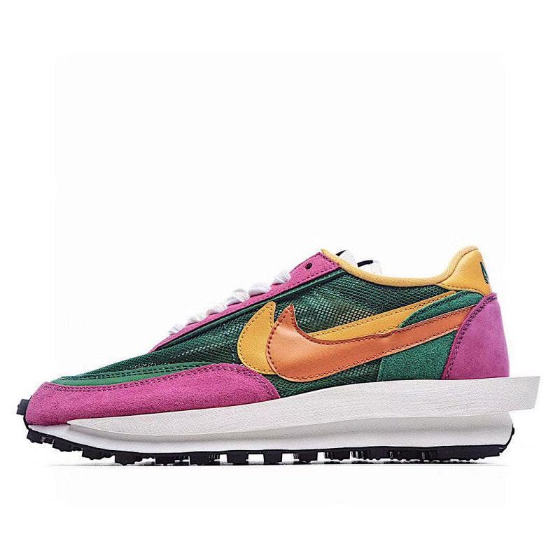 独家实拍✨Sacai x NK LVD Waffle Daybreak 联名走秀款解构高端跑鞋 双钩双标双鞋带厚底 货号：BV0073-301