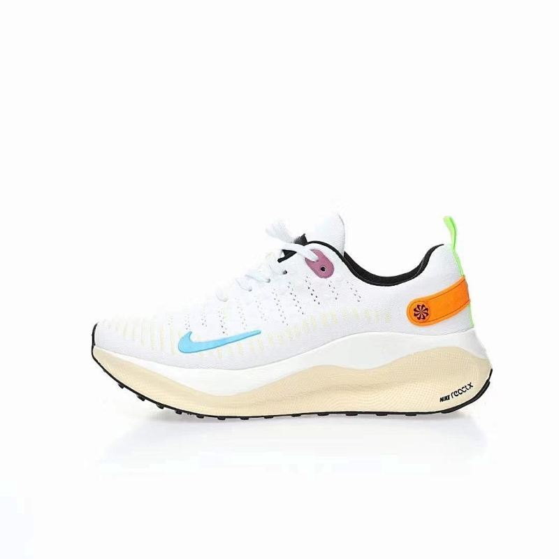 耐克Nike ReactX Infinity Run Flyknit 4"White/瑞亚无限4代系列针织超轻量慢跑“针织白黄紫浅蓝鸳鸯”货号：DR2670-171 尺码：36-39