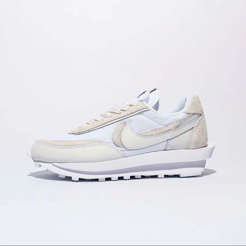 耐克华夫 Fragmentdesign x Sacai x Nike LdWaffle 藤原浩三方联名 双钩Swoosh解构风运动休闲跑步鞋 货号：BV0073-101