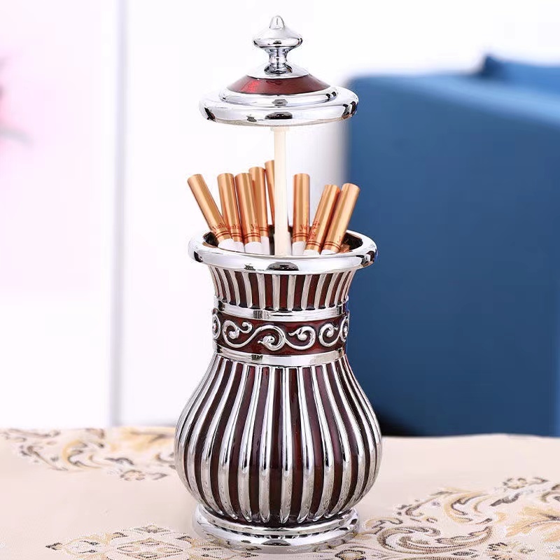 Automatic Metal Cigarette Box Pop Up Dispenser Table cigar holder 20  Cigarettes