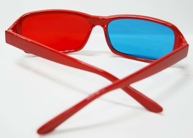 3d立体红蓝眼镜框架眼镜男人帮眼镜框眼镜架a01装饰非主流平镜