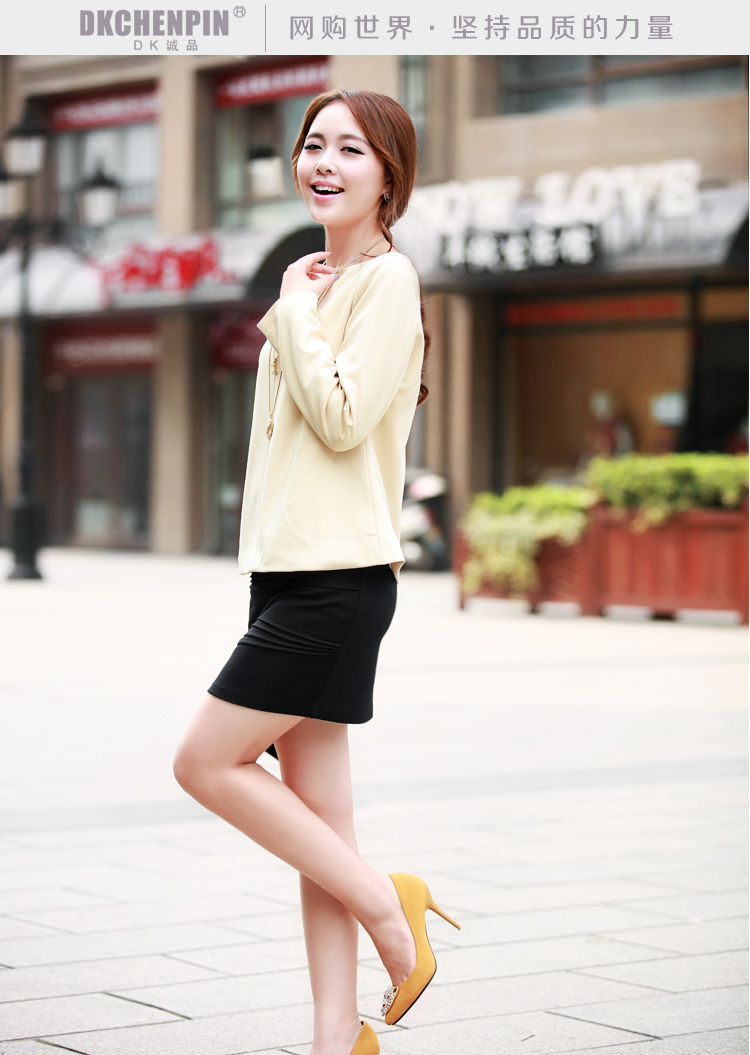 2012秋装新款正品专柜女装ol范时尚美观女郎一字领长袖上衣短外套