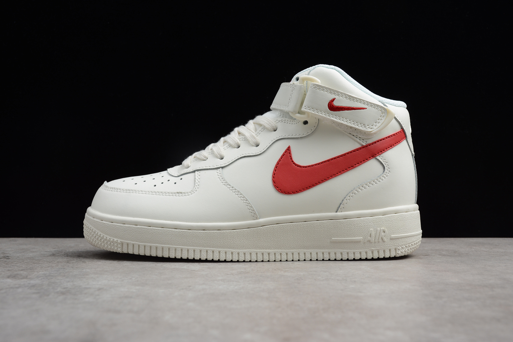 36-45 nike air force 1 suede 空军一号 奶白红中帮315123-126-超a鞋