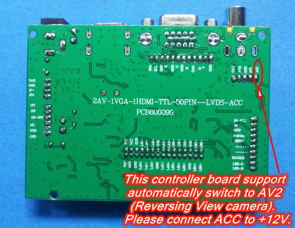 HDMI VGA 2AV Driver Board for 8inch 800x600 TM080SDH01 EJ080NA-05A AT080TN52
