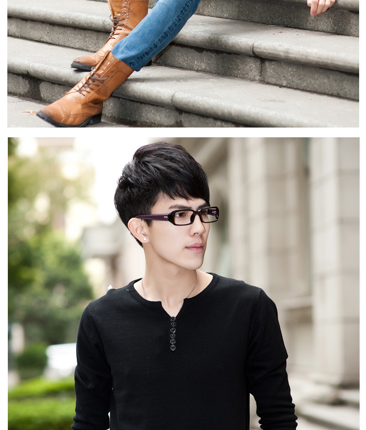 酷美 时尚 v领套头毛衣男士休闲毛衣男 352221 p59图片_9