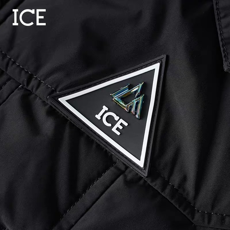 意大利奢侈品牌ice大件真毛领羽绒服少量价好