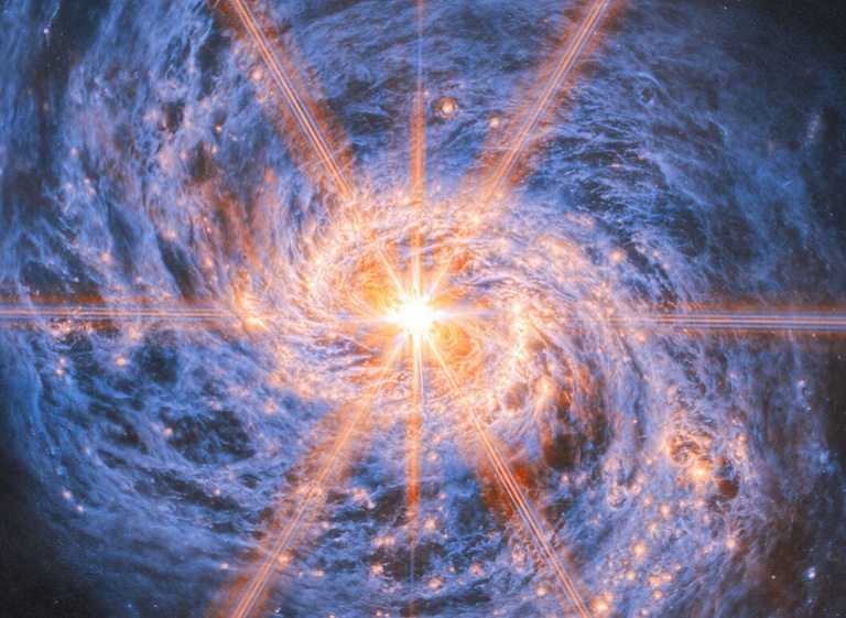 JWST 拍摄棒旋星系 M77