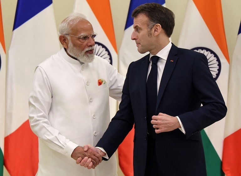 法国总统访问印度