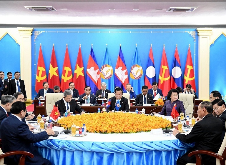 越柬老政党领导人会晤