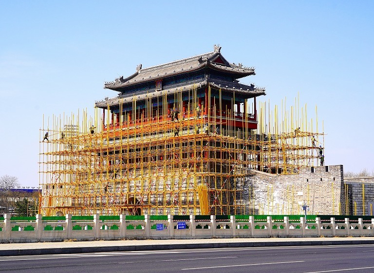 北京永定门城楼启动修缮