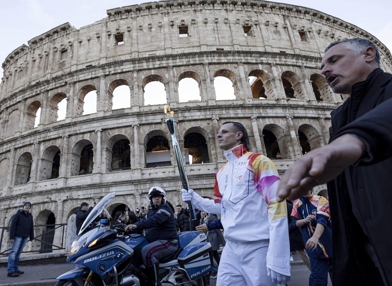 米兰冬奥会火炬传递