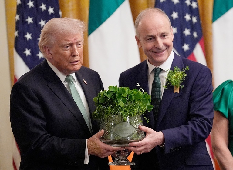 爱尔兰总理访问白宫