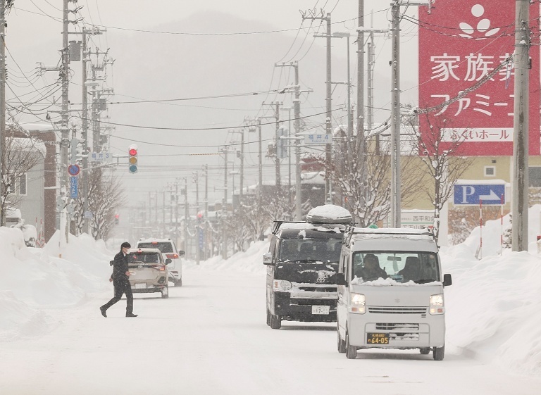 北海道破纪录降雪