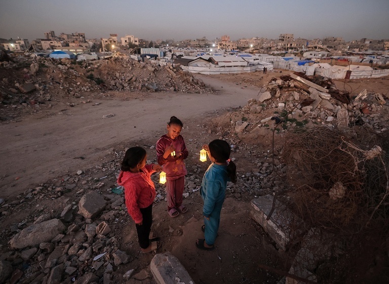 加沙穆斯林迎接斋月