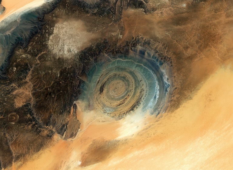 欧空局卫星观测撒哈拉之眼