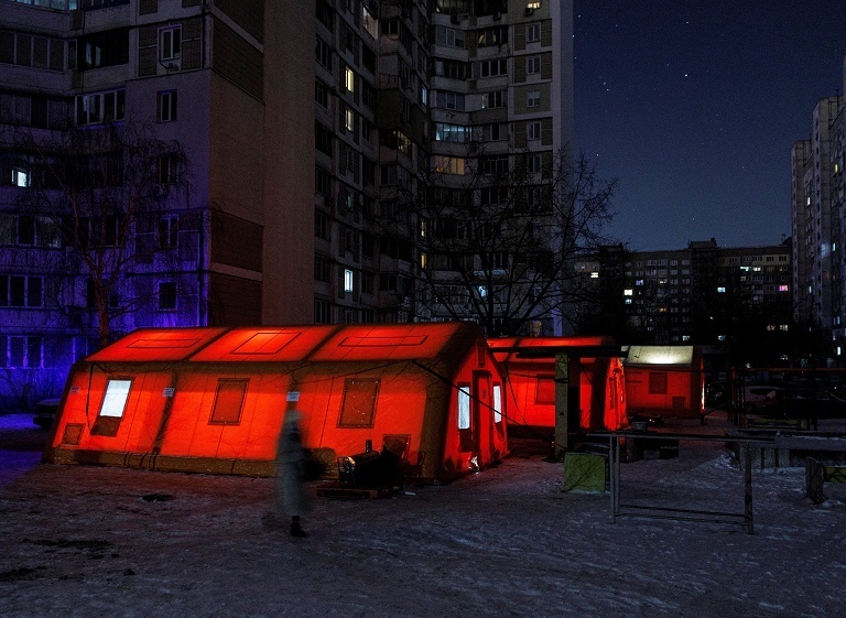 乌克兰首都大范围停电